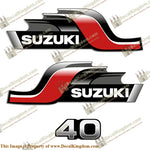 Suzuki DT40 40hp Decal Kit - 1998
