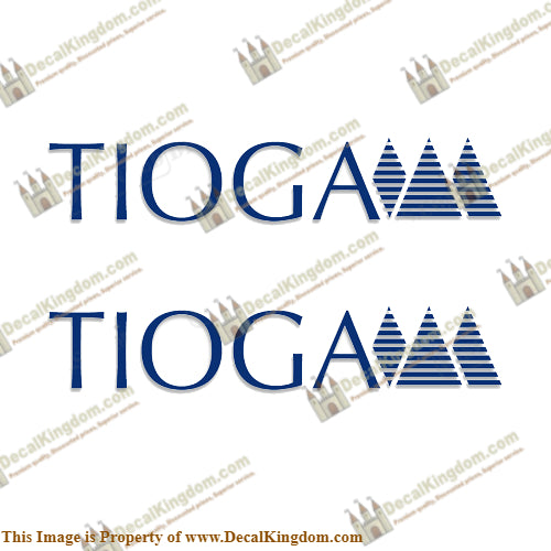 Tioga RV Decals (Set of 2) - Any Color!