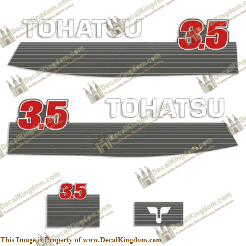 Tohatsu 3.5hp Decal Kit - Mid 1990's
