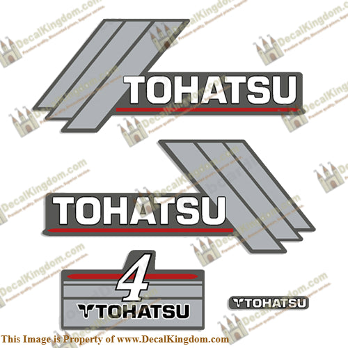 Tohatsu 4hp Decal Kit 1996 - 2005
