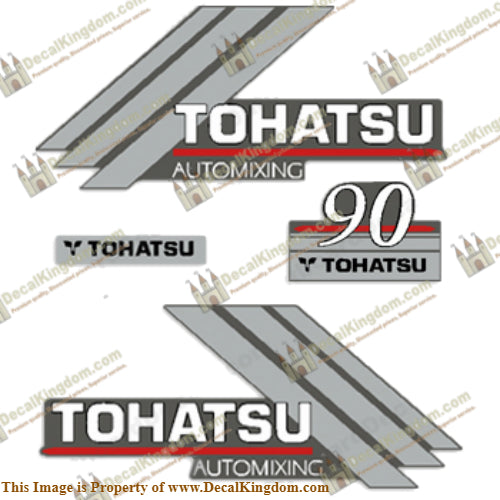 Tohatsu 90hp Automixing Decal Kit