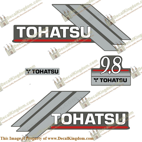 Tohatsu 9.8hp Decal Kit - 2000's