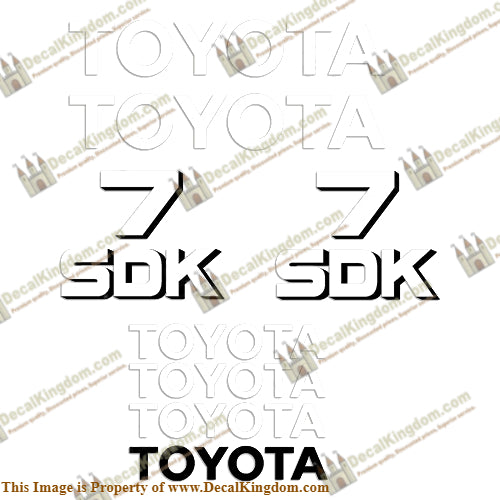 Toyota Skid Steer SDK-7 Decal Kit