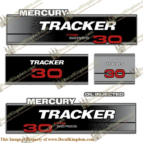Tracker 30hp Pro Series Engine Decal kit