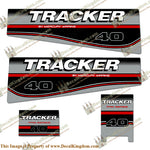 Tracker 40hp Engine Decal kit