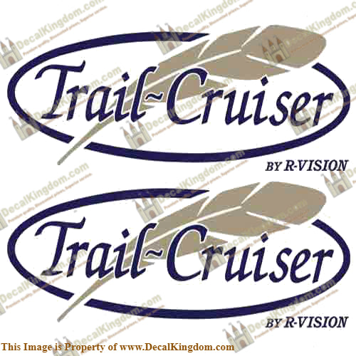 Trail Cruiser by R-Vision RV Decals (Set of 2)