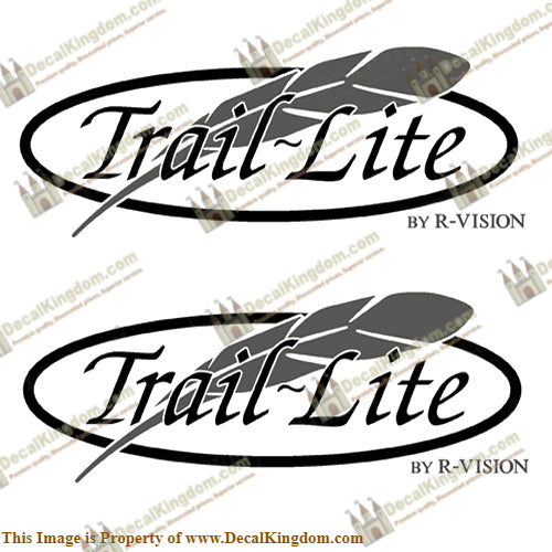 Trail Lite by R-Vision RV Decals (Set of 2)