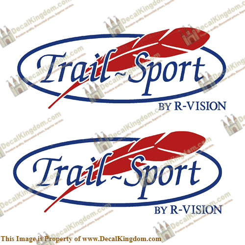Trail Sport by R-Vision RV Decals (Set of 2)