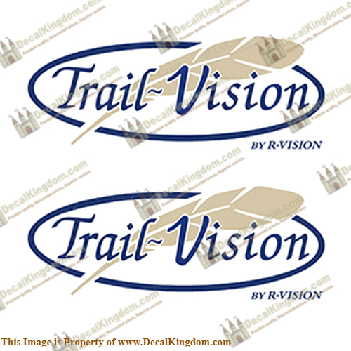 Trail Vision by R-Vision RV Decals (Set of 2)