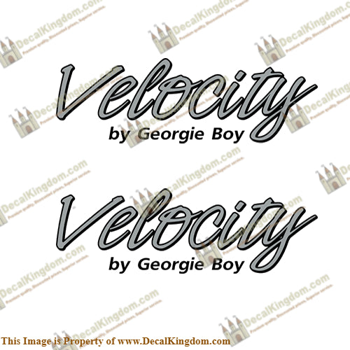 Velocity by Georgie Boy RV Decals (Set of 2) - 2003