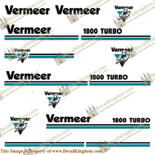 Vermeer 1800 Turbo Chipper Decals