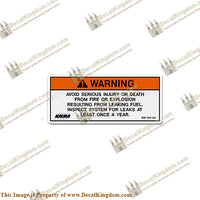 Warning Decal - NW-201-06 Leaking Fuel... - Boat Decals from DecalKingdom Warning Decal - NW-201-06 Leaking Fuel... outboard decal Warning Decal - NW-201-06 Leaking Fuel... vintage decals