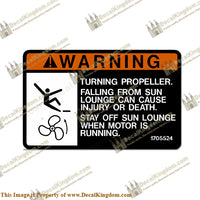 Warning Decal - Turning Propeller... - Boat Decals from DecalKingdom Warning Decal - Turning Propeller... outboard decal Warning Decal - Turning Propeller... vintage decals