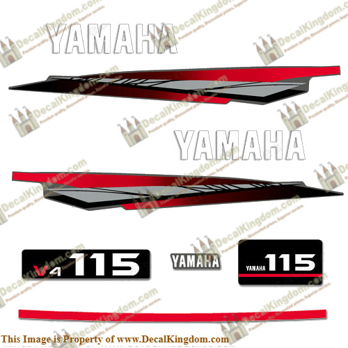 Yamaha 115hp 2-Stroke Decal Kit - 2002 - 2006