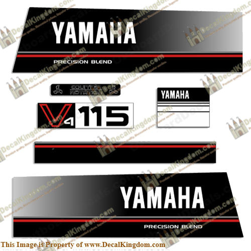 Yamaha 115hp Precision Blend Decals