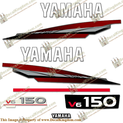 Yamaha 150hp 2-Stroke Decal Kit - 1998 - 2001