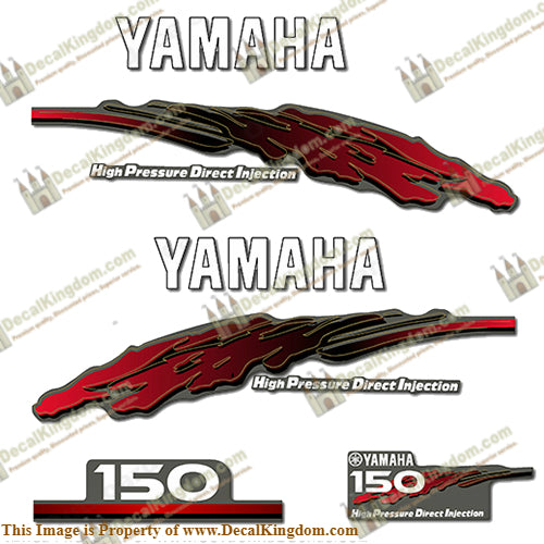 Yamaha 150hp HPDI Decal Kit - 2001