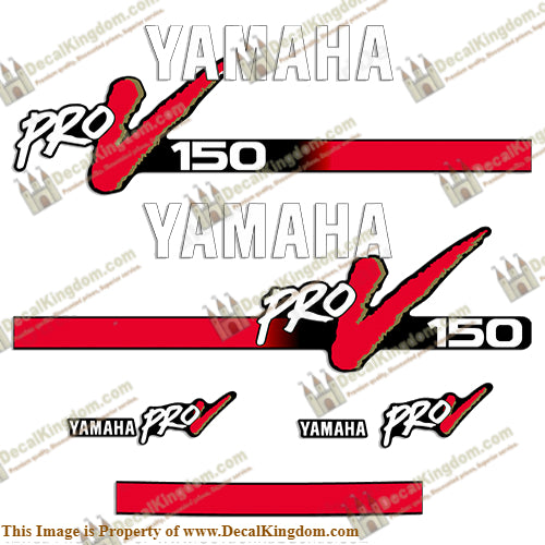 Yamaha 150hp ProV Decal Kit