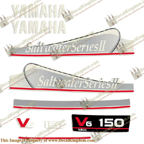 Yamaha 150hp Saltwater Series II Decals