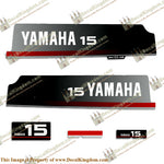 Yamaha 15hp Decal Kit - 1990's
