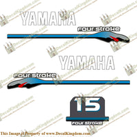 Yamaha 15hp Fourstroke Decals - 2000 Style