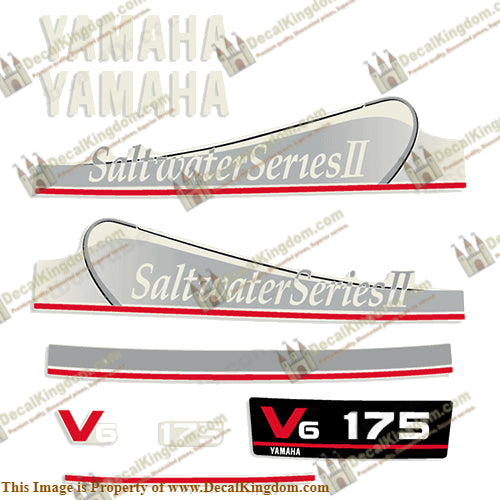 Yamaha 175hp Saltwater Series II Decals