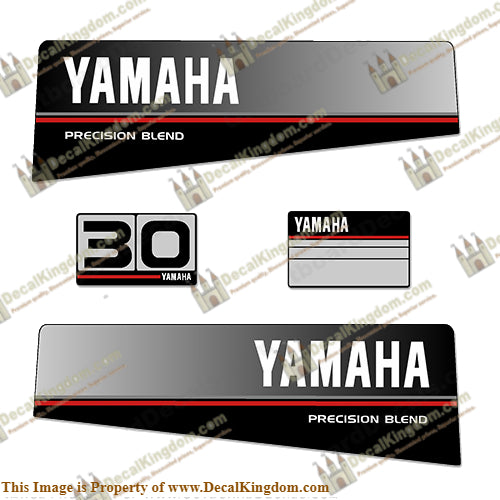 Yamaha 1986 - 1989 30hp Decal Kit
