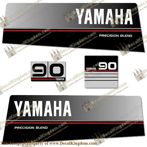 Yamaha 1986 - 1989 90hp Decals