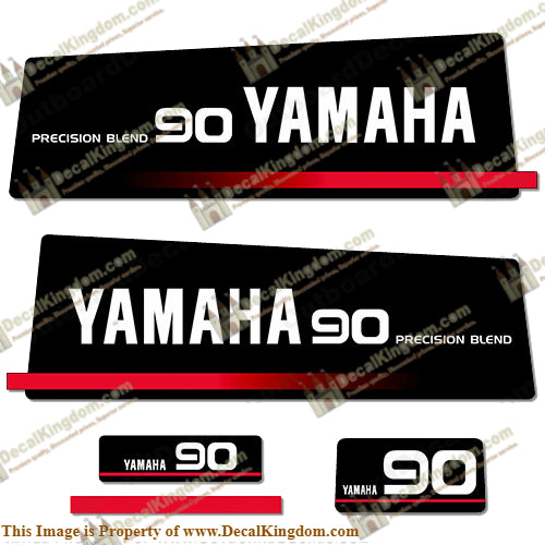 Yamaha 1991 90hp Decals