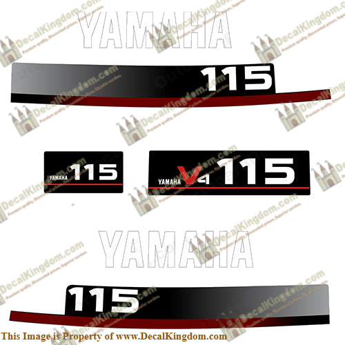 Yamaha 1994 115hp Decals