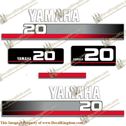 Yamaha 1996 20hp Decals