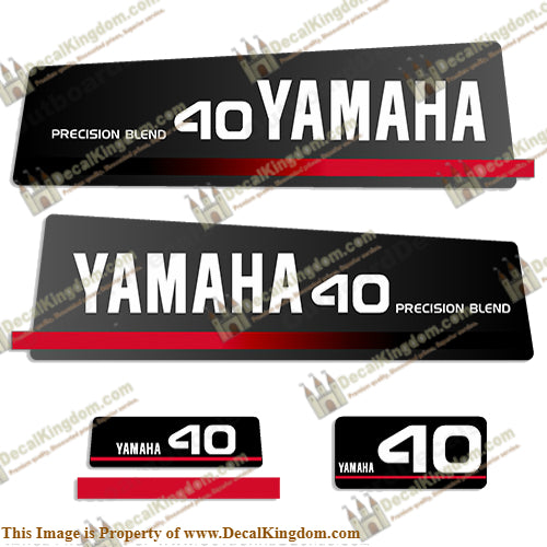 Yamaha 1993 40hp Decals