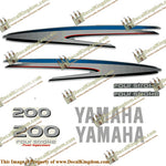 Yamaha 200hp FourStroke Decal Kit 2001 - 2012