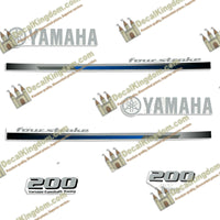 Yamaha 200hp FourStroke Decals - 2013+