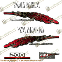 Yamaha 200hp HPDI Decal Kit - 2001