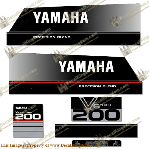 Yamaha 200hp Precision Blend Decals