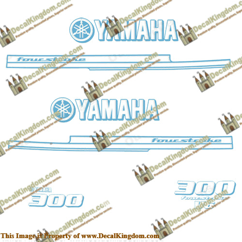 Yamaha 2010 Style 300hp Decals - Any Color