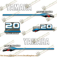 Yamaha 20hp Fourstroke Decals - 2000 Style