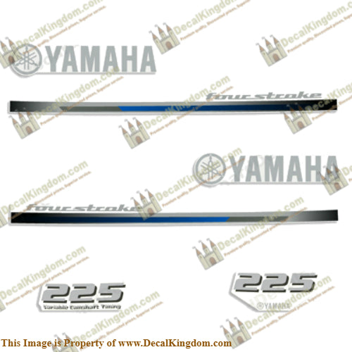 Yamaha 225hp Decals - 2013+