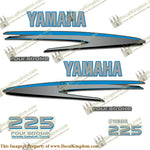 Yamaha 225hp FourStroke Decals - Custom Blue!
