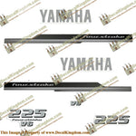 Yamaha 225hp V6 Decals - Silver (2008 - 2010)