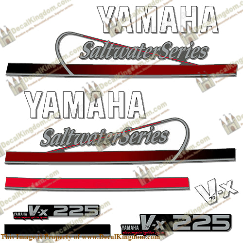 Yamaha 225hp (VX225) Saltwater Series Decals
