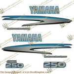 Yamaha 250hp HPDI Decals - Custom Blue!