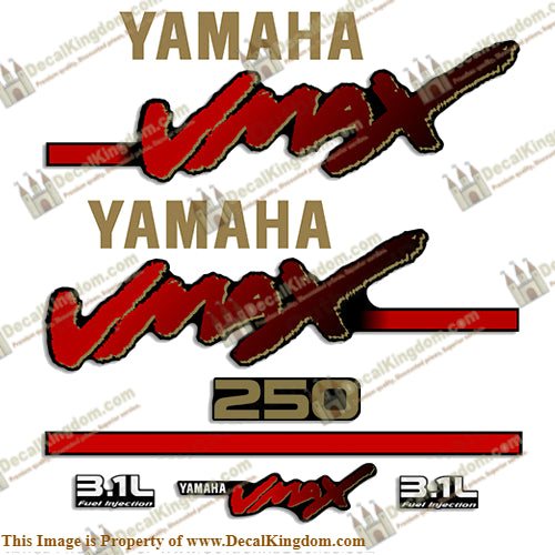 Yamaha 250hp VMAX 3.1L OX66 Decals