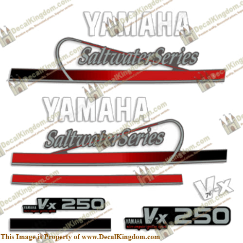 Yamaha 250hp Vx250 Saltwater Series Decals