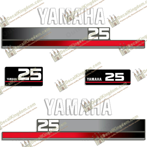 Yamaha 25hp Decals - 1990's