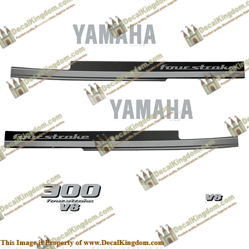 Yamaha 300hp 4-Stroke V8 Decal Kit - 2008 - 2010