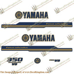 Yamaha 350hp Decals - Navy/Gold (2008 - 2010)