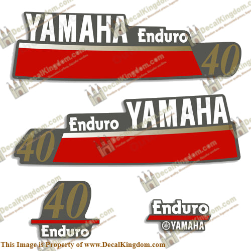 Yamaha 40hp Enduro Decals