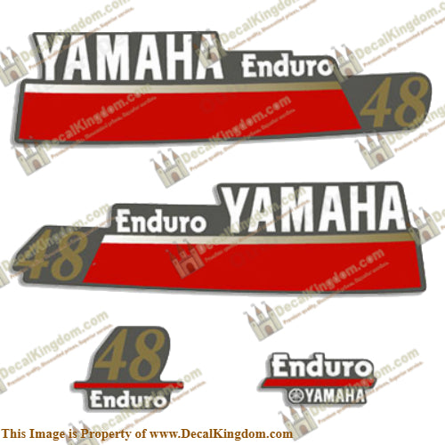 Yamaha 48hp Enduro Decals
